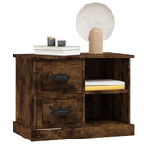 Bedside Cabinet Smoked Oak 60x35.5x45 cm - Top-Down View