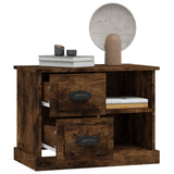 Bedside Cabinet Smoked Oak 60x35.5x45 cm - 45-Degree Angle