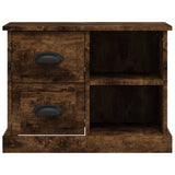 Bedside Cabinet Smoked Oak 60x35.5x45 cm - Close-Up Angle