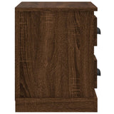 Bedside Cabinet Brown Oak 60x35.5x45 cm - Low Angle