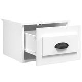Wall-mounted Bedside Cabinet White 41.5x36x28cm - 45-Degree Angle