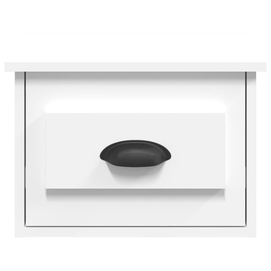 Wall-mounted Bedside Cabinet White 41.5x36x28cm
