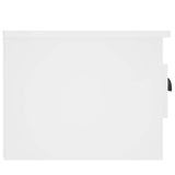 Wall-mounted Bedside Cabinet White 41.5x36x28cm - Close-Up Angle