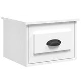 Wall-mounted Bedside Cabinets 2 pcs White 41.5x36x28cm - 45-Degree Angle