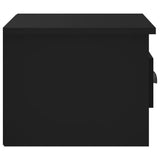 Wall-mounted Bedside Cabinet Black 41.5x36x28cm - Close-Up Angle