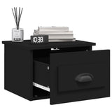 Wall-mounted Bedside Cabinets 2 pcs Black 41.5x36x28cm - Top-Down View
