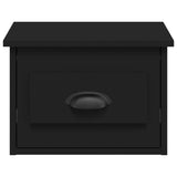 Wall-mounted Bedside Cabinets 2 pcs Black 41.5x36x28cm