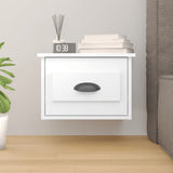 Wall-mounted Bedside Cabinet High Gloss White 41.5x36x28cm