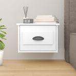 Wall-mounted Bedside Cabinet High Gloss White 41.5x36x28cm