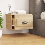 Wall-mounted Bedside Cabinets 2 pcs Sonoma Oak 41.5x36x28cm - Side View