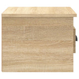 Wall-mounted Bedside Cabinets 2 pcs Sonoma Oak 41.5x36x28cm - Low Angle