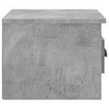 Wall-mounted Bedside Cabinet Concrete Grey 41.5x36x28cm - Close-Up Angle