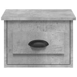 Wall-mounted Bedside Cabinets 2 pcs Concrete Grey 41.5x36x28cm - Close-Up Angle