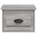Wall-mounted Bedside Cabinet Grey Sonoma 41.5x36x28cm