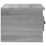 Wall-mounted Bedside Cabinet Grey Sonoma 41.5x36x28cm - Close-Up Angle