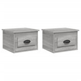 Wall-mounted Bedside Cabinets 2 pcs Grey Sonoma 41.5x36x28cm