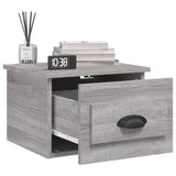 Wall-mounted Bedside Cabinets 2 pcs Grey Sonoma 41.5x36x28cm - Top-Down View