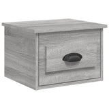 Wall-mounted Bedside Cabinets 2 pcs Grey Sonoma 41.5x36x28cm - 45-Degree Angle