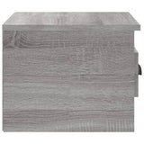 Wall-mounted Bedside Cabinets 2 pcs Grey Sonoma 41.5x36x28cm - Low Angle