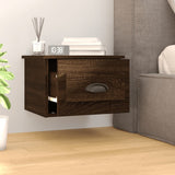 Wall-mounted Bedside Cabinet Brown Oak 41.5x36x28cm
