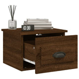 Wall-mounted Bedside Cabinets 2 pcs Brown Oak 41.5x36x28cm - Top-Down View