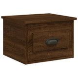 Wall-mounted Bedside Cabinets 2 pcs Brown Oak 41.5x36x28cm - 45-Degree Angle