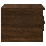 Wall-mounted Bedside Cabinets 2 pcs Brown Oak 41.5x36x28cm - Low Angle