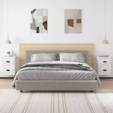 Wall-mounted Bedside Cabinets 2 pcs White 41.5x36x53cm - Side View