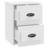Wall-mounted Bedside Cabinets 2 pcs White 41.5x36x53cm - Low Angle
