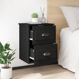 Wall-mounted Bedside Cabinets 2 pcs Black 41.5x36x53cm - Top-Down View