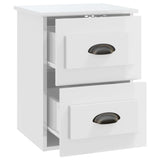 Wall-mounted Bedside Cabinets 2 pcs High Gloss White 41.5x36x53cm - Low Angle