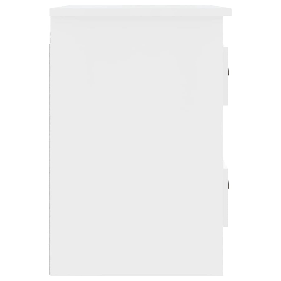 Wall-mounted Bedside Cabinets 2 pcs High Gloss White 41.5x36x53cm
