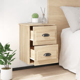 Wall-mounted Bedside Cabinet Sonoma Oak 41.5x36x53cm - Side View