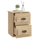 Wall-mounted Bedside Cabinet Sonoma Oak 41.5x36x53cm - 45-Degree Angle