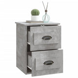 Wall-mounted Bedside Cabinet Concrete Grey 41.5x36x53cm - 45-Degree Angle