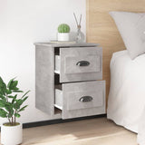 Wall-mounted Bedside Cabinets 2 pcs Concrete Grey 41.5x36x53cm - Top-Down View