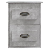 Wall-mounted Bedside Cabinets 2 pcs Concrete Grey 41.5x36x53cm - Extra Image