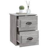 Wall-mounted Bedside Cabinet Grey Sonoma 41.5x36x53cm - 45-Degree Angle