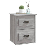 Wall-mounted Bedside Cabinets 2 pcs Grey Sonoma 41.5x36x53cm - 45-Degree Angle