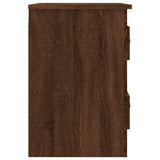 Wall-mounted Bedside Cabinet Brown Oak 41.5x36x53cm - Low Angle