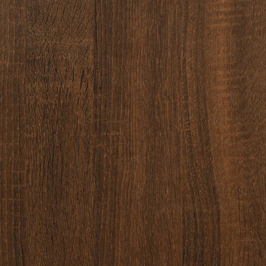Wall-mounted Bedside Cabinet Brown Oak 41.5x36x53cm