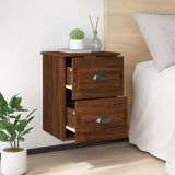 Wall-mounted Bedside Cabinets 2 pcs Brown Oak 41.5x36x53cm - Top-Down View