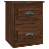 Wall-mounted Bedside Cabinets 2 pcs Brown Oak 41.5x36x53cm - Close-Up Angle