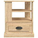 Side Table Sonoma Oak 50x50x60 cm Engineered Wood - Top-Down View
