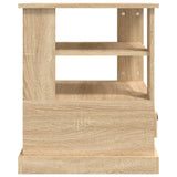 Side Table Sonoma Oak 50x50x60 cm Engineered Wood - Rear View