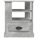 Side Table Concrete Grey 50x50x60 cm Engineered Wood