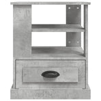 Side Table Concrete Grey 50x50x60 cm Engineered Wood