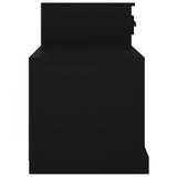 Shoe Cabinet Black 100x42x60 cm Engineered Wood - Close-Up Angle