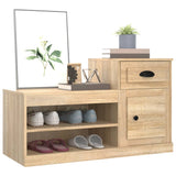 Shoe Cabinet Sonoma Oak 100x42x60 cm Engineered Wood - Top-Down View