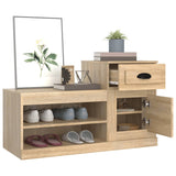 Shoe Cabinet Sonoma Oak 100x42x60 cm Engineered Wood - 45-Degree Angle